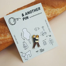 AndAnotherBarber Little Baker original Mini small cute brooch badge Pin gift