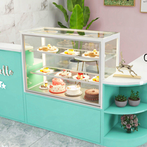 Cake Cabinet Refrigerated Display Case Commercial Glass Right Angle Mousse Dessert Cooked Fruit West Point Cabinet Air-cooled Preservation Cabinet