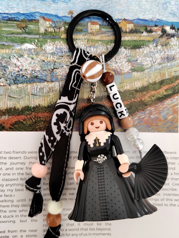 Playmobil World Bag Hanging Pendant Dutch Museum Limited Edition Couple Dark Series