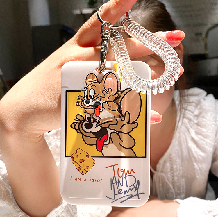 Cat and mouse lovers with access to access to hang neck keys Primary school children Meals Card Water Card Bus metro Campus pick-up card-Taobao