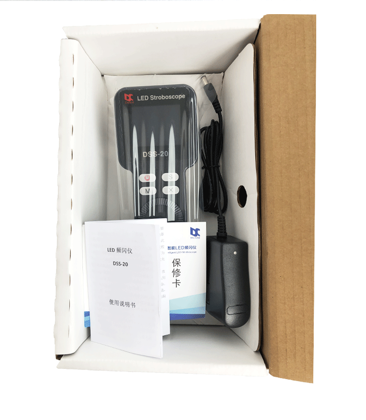 New intelligent LED stroboscope DSS-20 high precision 0.001% high speed 990000 rpm flash velocimeter