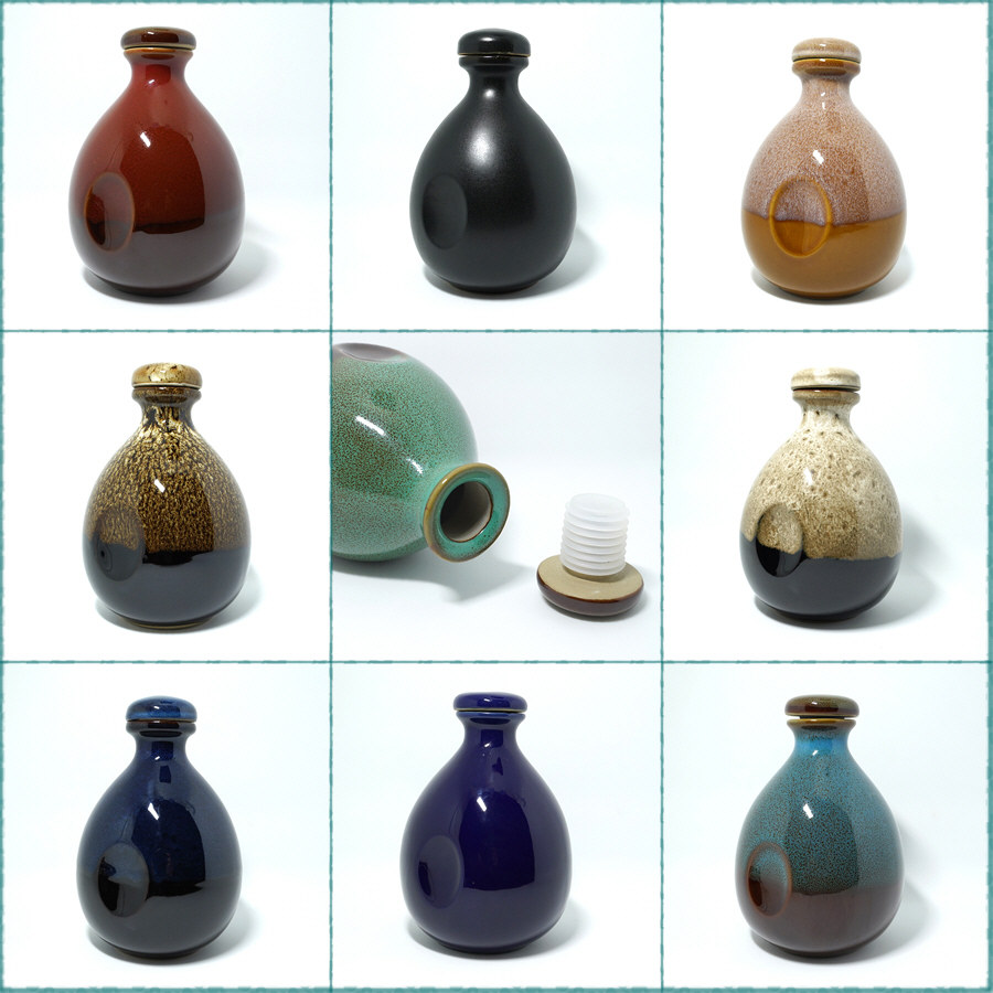 Ceramics 1 Wine Bottle Loaded Wine Empty Bottle Wine with the Imitation Ancient Decorative creative Container of the Bottling of Bottling Wine