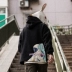 Áo phông mùa xuân có mũ trùm đầu mùa xuân cho nam giới Tide Street Anime mẫu in Kangaroo Pocket Teen Top Jacket - Áo khoác đôi