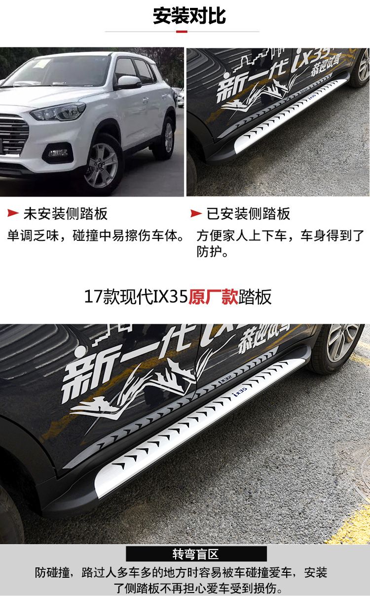 Một thế hệ mới của sửa đổi xe IX35 18 Bắc Kinh Hyundai ix35 đạp bên dành riêng cho xe đạp chào mừng cọ rửa xe ô tô
