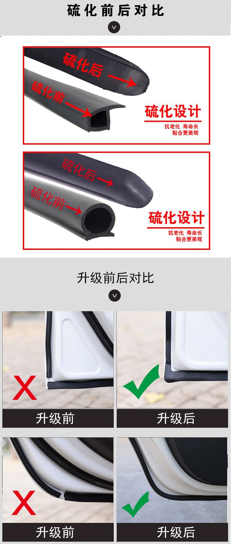 Zhongtai Z500 đặc biệt cửa xe đầy đủ tiếng ồn dải chống bụi niêm phong chống va chạm dải cài đặt phụ kiện sửa đổi chống bụi - Sửa đổi ô tô
