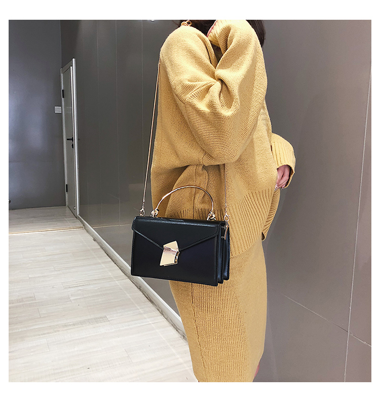 Túi đeo chéo nữ cao cấp 2019 phiên bản mới Hàn Quốc ins xách tay nhỏ vuông vuông họa tiết hoang dã chuỗi Messenger túi nhỏ - Túi xách nữ balo túi xách nữ
