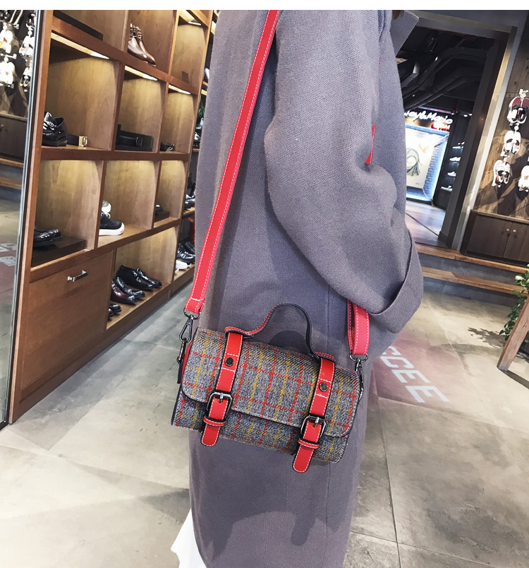 Mùa thu 2019 mới của Hàn Quốc lưới retro Boston xách tay hoang dã sang trọng gối túi đeo vai nữ túi - Túi xách nữ ví pedro nữ chính hãng