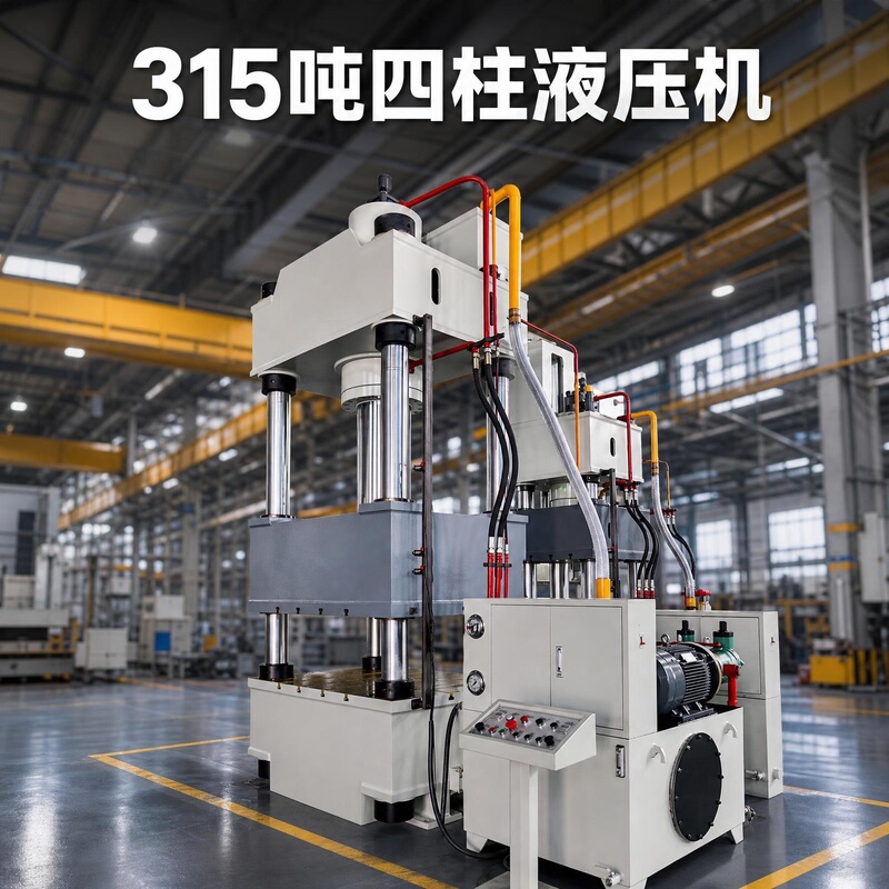 In-Stock 315-Ton Hydraulic Press, Three-Beam Four-Column Hydraulic Press, Metal Sheet Stamping, Stretching, and Extrusion Forming Press