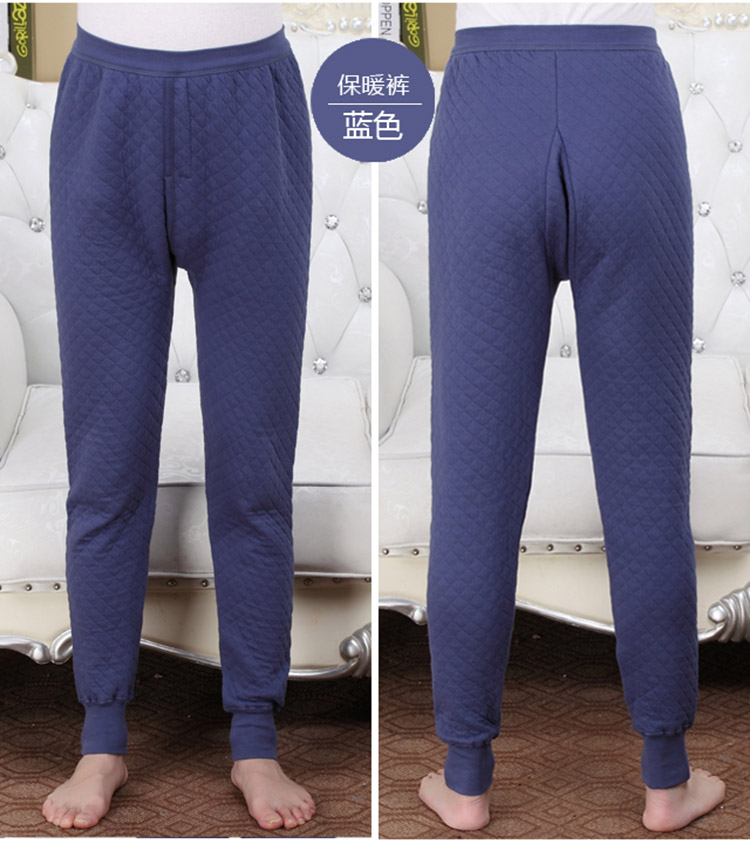 Quần ấm trung niên dày ba lớp Quần cotton nữ cộng với size quần Quần cotton nam Quần cotton cũ quan legging