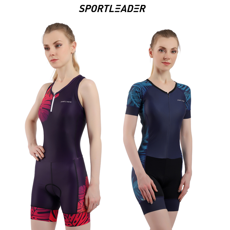New female whole Iron Man three-way sportswear three-suit custom speed dry swimming running suit