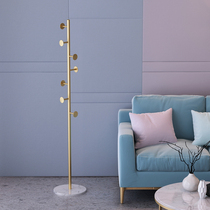 Nordic marble metal coat rack ins simple modern light luxury creative home hanger bedroom floor hanger