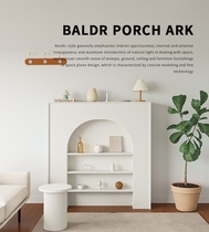 French retro fireplace solid wood decoration porch Net red ins Wind Display Cabinet entrance hall indoor shelf White