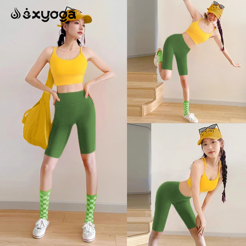 Dopamine Fitness Wear 2025 New Shorts Pilates Training Sports Suit Stunning Five-Point Yoga Pants for Women Summer