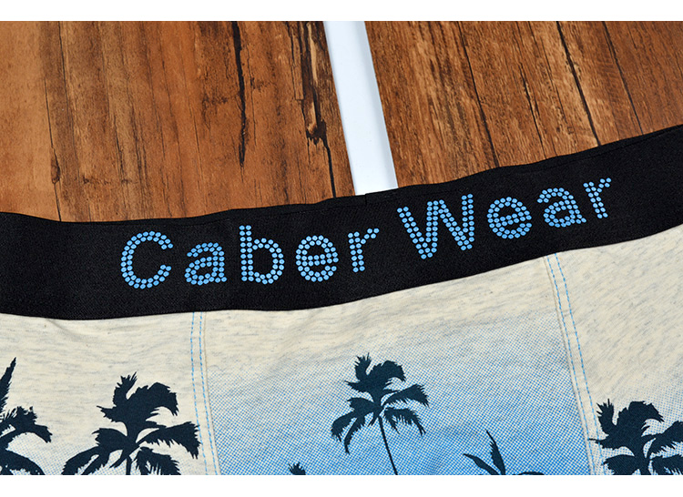 Caber chính hãng Kabali cặp đồ lót cotton Cá tính thời trang nam phẳng góc nữ tam giác thoải mái giữa đồ lót hàng hiệu