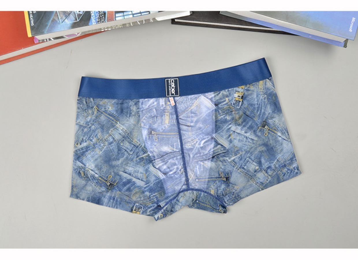 Caber kabali cặp đồ lót băng lụa gạc ren rỗng nóng bỏng gợi cảm nam boxer nữ tam giác UM148 quan lot