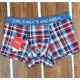 Bảo vệ Orange Đồ lót nam Cotton Boxer Sáng tạo Thời trang Modal Nam Boxer Cá tính Trung eo Thanh niên quần lót nam thun lạnh