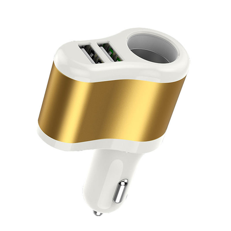 12V24V car charging one trailing three cars General 2USB car charging USB phone charger Dual USB on-board cigarette lighter