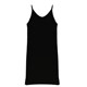 40S High Drape/2024 Summer New Belly Covering Black Modal Dress Women's V-Neck Suspender Long Skirt