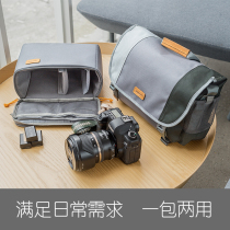 Alfez photography bag SLR Canon camera bag 5D4 80D 6D Fuji Sony micro single messenger bag