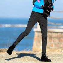  Shumiller new outdoor sports womens autumn and winter cold-proof warm waterproof stormtrooper pants fleece soft shell wear-resistant casual pants