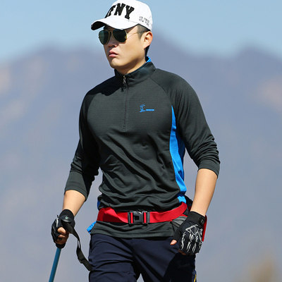 Outdoor New Pint Fashion New Men's Speed Dry Long Sleeves T-shirt Sun Protection Breathable sweat Sweat Casual Fashion Tide Autumn Clothes