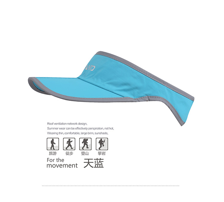 Mũ thể thao ngoài trời mới dành cho nam và nữ Kem chống nắng nhanh khô đầu trống chạy xe đạp đi bộ đường dài mũ bãi biển - Mũ thể thao nón kết hàng hiệu