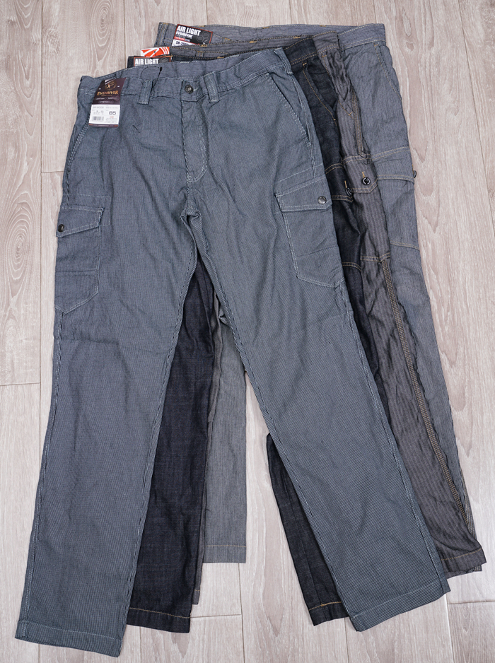 Day Series Retro Spring Summer Men's Thin Air with Multi-Bag Work Pants Ancient With Youth Striped Casual Pants Loose Pants-Taobao