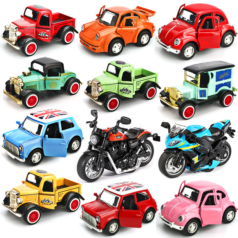 Children's car toy boy alloy car toy sports car off-road vehicle simulation bus bus model
