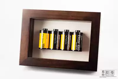 (Those rolls of film)135 rolls of film cassette Walnut solid wood decorative picture frame Exquisite photo frame decoration gift
