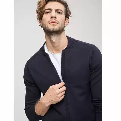 Business autumn new product 95%cotton 5%cashmere knitted sweater men's slim casual sports suit DAZ379
