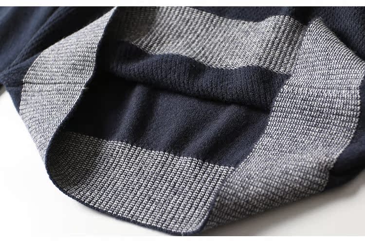 Người đàn ông Ý cao cấp tinh khiết cashmere sợi người đàn ông vòng cổ áo len cashmere áo len áo len daz405