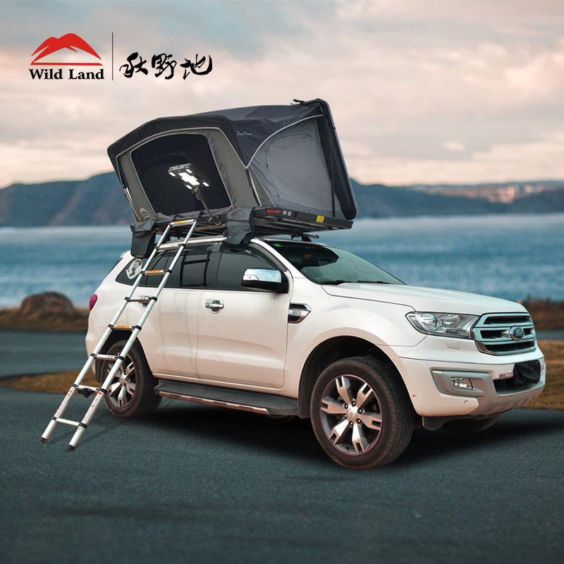 Autumn Wildland Sand Boat Air Pressure Hard Shell Roof Tent Outdoor Self Driving Camping Off-road Bike Waterproof Windproof Sunscreen Warm