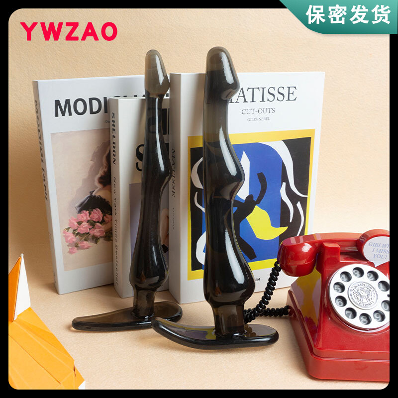 YWZAO male anal plug chrysanthemum fun adult products go out to wear long-term female anal plug long soft heaven