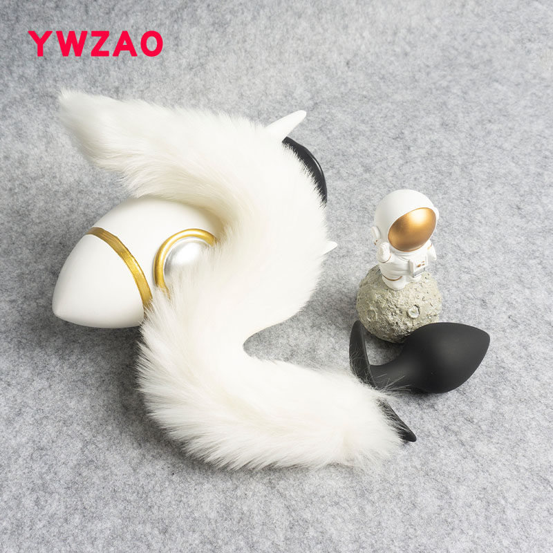 YWZAO tail anal plug-female fox fun supplies anal Cecisi plug male