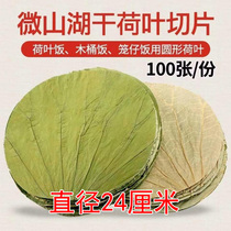 圆形荷叶片直径24厘米1件100片天然无添加蒸笼垫荷叶包饭