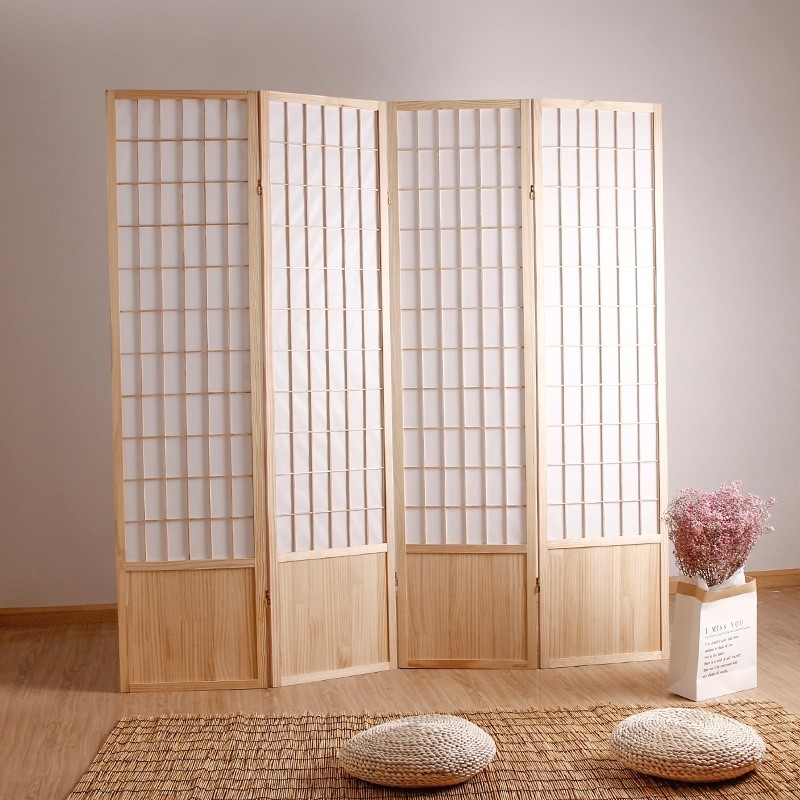 Room divider artifact renting room living room screen small apartment partition window can move the house to enter the door to block the porch