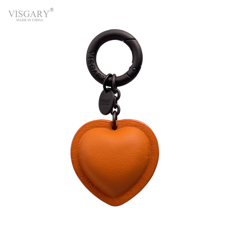 High-End Cowhide Three-Dimensional Heart Keychain Couple Key Pendant Creative Heart-Shaped Bag Decoration Trendy DIY Accessory High-End Cowhide Three-Dimensional Heart Keychain Couple Key Pendant Creative Heart-Shaped Bag Decoration Trendy DIY Accessory