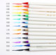 Japanese Platinum Colored New Calligraphy Pens, Vibrant Soft Pens for Calligraphy and Manga, Rainbow Colored Pens