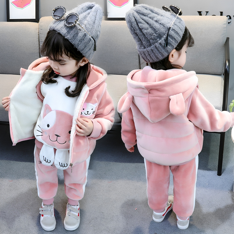 Autumn and Winter Clothing for 0-1-2-3 and a Half Year Old Girls, Winter Baby Cotton Clothing Set, Boys' Three-Piece Trendy Outfit Set 4 Autumn and Winter Clothing for 0-1-2-3 and a Half Year Old Girls, Winter Baby Cotton Clothing Set, Boys' Three-Piece Trendy Outfit Set 4