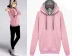 Mùa thu và mùa đông mới AliExpress mô hình vụ nổ eBay đôi áo trùm đầu màu tương phản áo len nữ áo blazer nữ Áo len