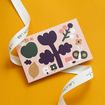 LAGOMLAB birthday card new year Valentines Day blessing gift INS hand drawn illustration card