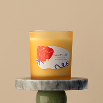 LAGOMLAB niche American imported coconut wax orange fragrance refreshing clean Basil Wood aroma candle Cup