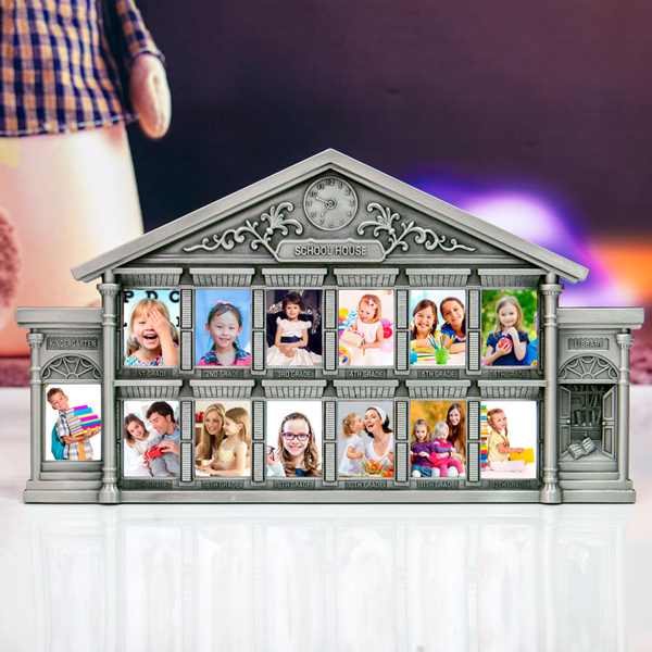 ins Wind Metal Children's First Birthday Photo Frame Growth Record One Photo Every Year School Year
