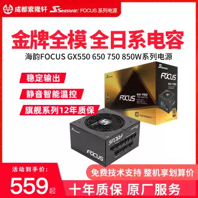 Haiyun FOCUS GX650 750W 850W 850W 1000W 1300W gold medal platinum titanium alloy full module power supply