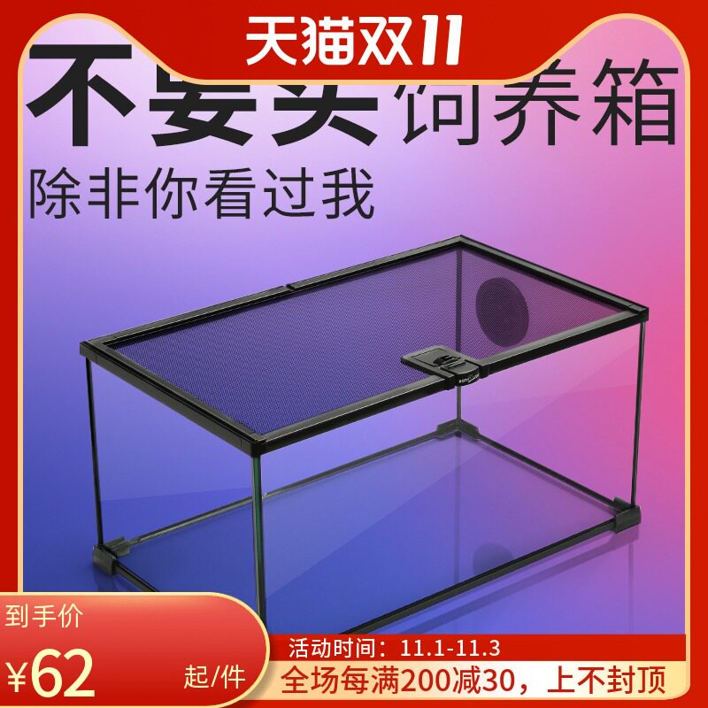 Ri Pi Reptizoo Crawl Pet House Lizard Tortoise Gregory Reptile Glass Tank Rainforest Tank Fish Snake Horned Frog Tank