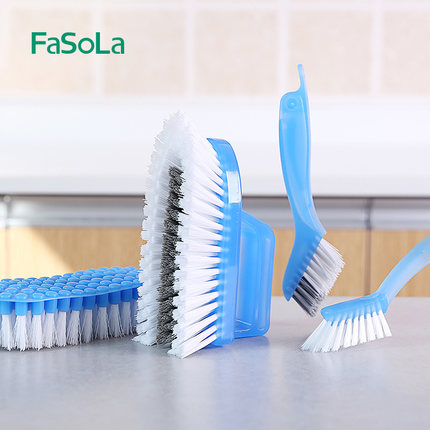 FaSoLa multi-function clean brush soft hair bending to dilute pool bathtub bathtub tile brush combined gap brush