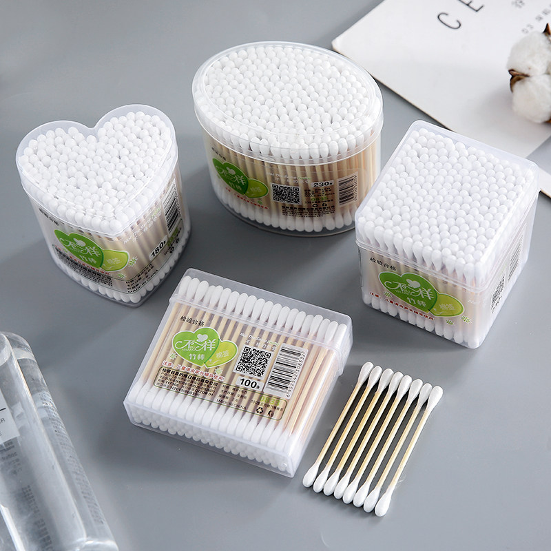 Double Head Makeup Cotton Stick Newborn Baby Cotton Stick Wood Baton Sterilized Cotton Stick Cotton Stick