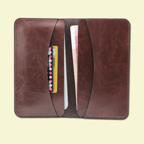 Suitable for apple double machine mobile phone cover iPhone7s PLus double mobile phone protective sleeve male and female leather sleeve 8 double machine bag