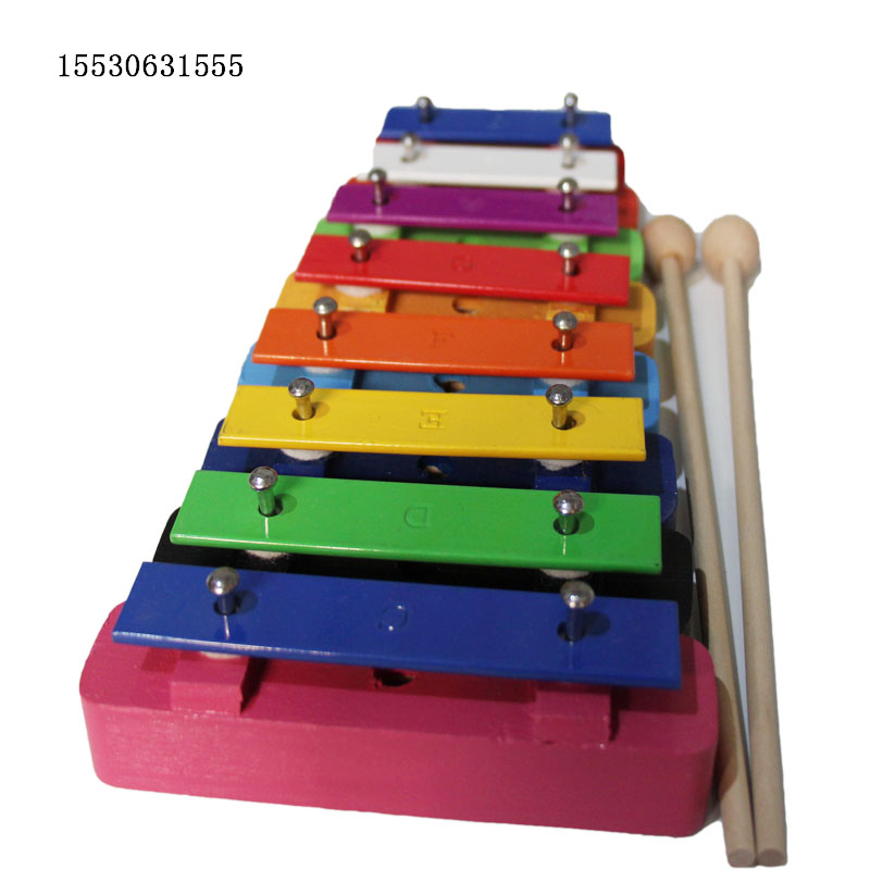 Công ty khuyến mãi Orff bộ gõ nhạc giáo dục sớm giáo dục đồ chơi dạy học 8 tấm nhôm chơi đàn piano khối 8 gạch - Đồ chơi nhạc cụ cho trẻ em cây đàn đồ chơi