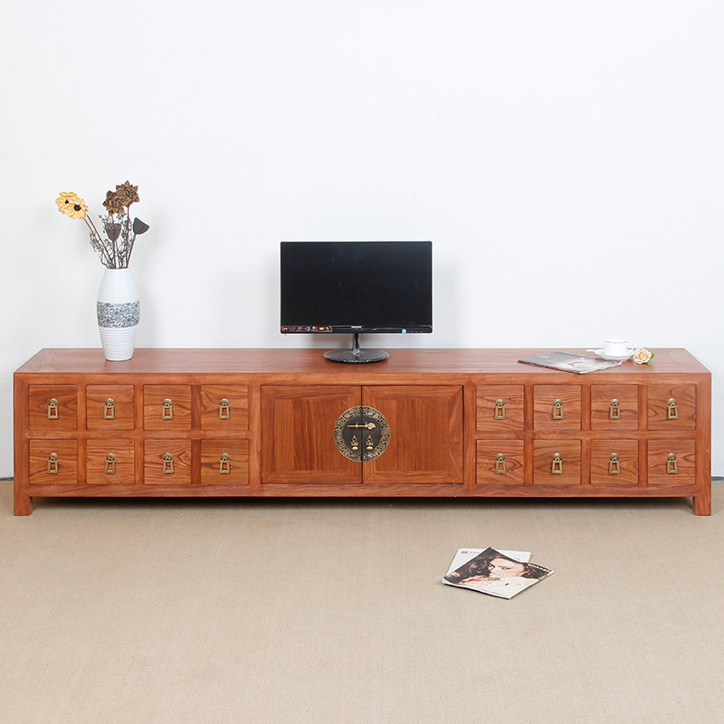 Old Elm TV Cabinet Pure Wood TV Cabinet Auditing Cabinet Tea Cabinet Tea Cabinet Living Room TV Cabinet cabinet